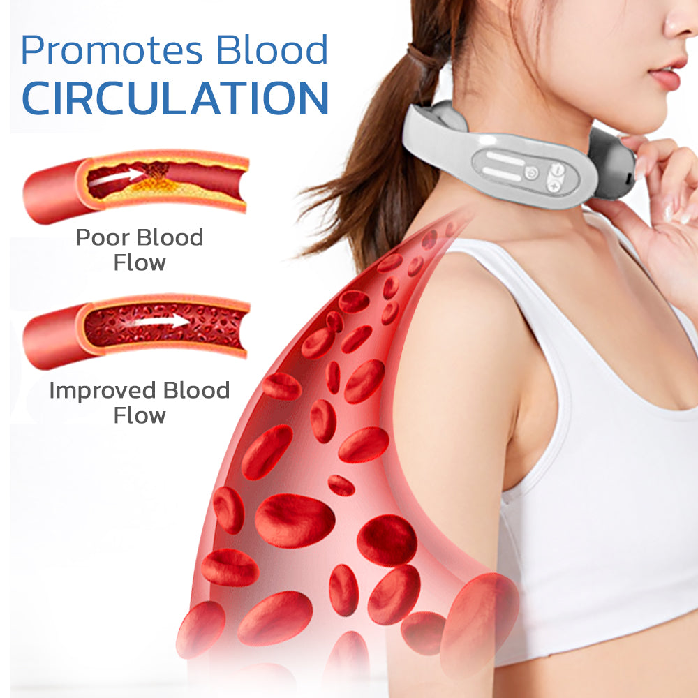 DIYSTAR™ EMS Neck Acupoints Lymphvity Massager Device